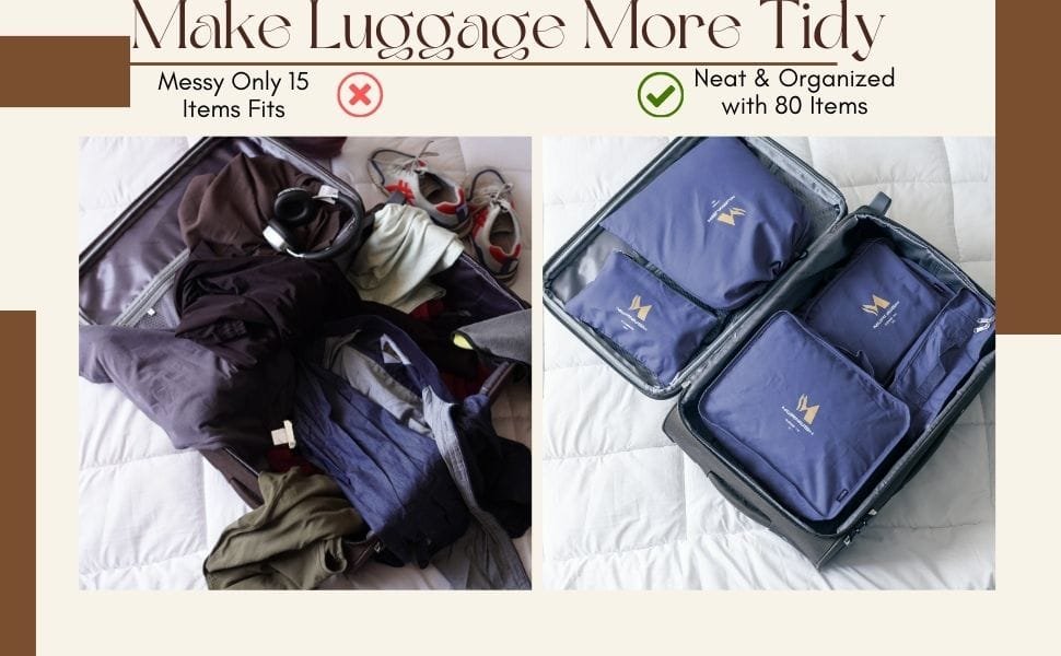 Aazon.co: Packing Cubes 11 Set, Suitcase Organizers, Luggage